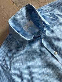 Prada Milano Clean Elegante camicia azzurra Design