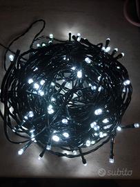 Catena Luminosa LED Bianca 160 Luci |8 Giochi Luci