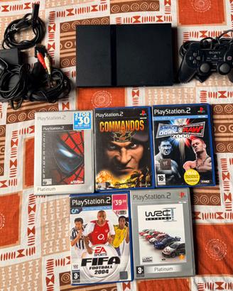 PlayStation 2 Sony Nera con giochi