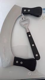 Set semiluna e apribottiglie acciaio 