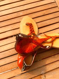 Coppia di sandali alla caviglia nr 38 chic/wilde