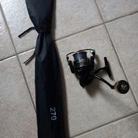 kit canna da pesca + mulinello da spinning 