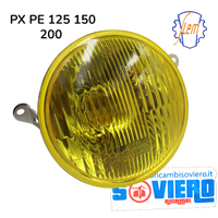 Faro Siem Vetro Giallo Vespa PX PE 125 150 200 co