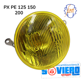 Faro Siem Vetro Giallo Vespa PX PE 125 150 200 co