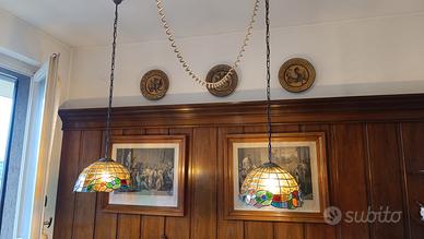 lampadari coppia antichi vetro
