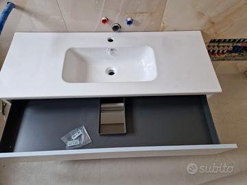 🛁 MOBILE BAGNO BIANCO CON LAVABO – NU