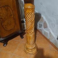 colonna lavorata in gesso originale, anno 1898