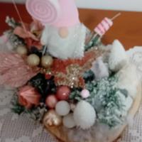 Centro tavola fatto a mano stile natalizio 