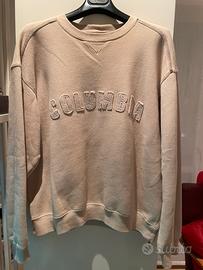 Felpa girocollo columbia beige