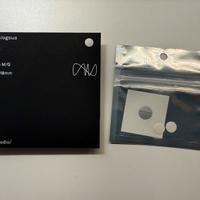 Bollino ottone ricambio logo rosso Leica