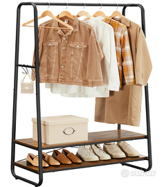 VASAGLE Stand Appendiabiti, Appendiabiti da Terra