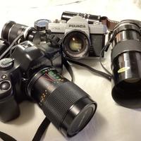 2 macchine fotografiche più accessori