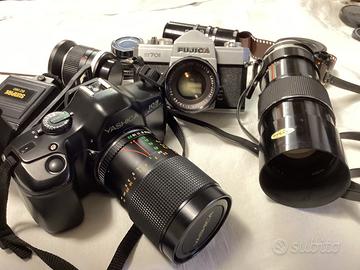 2 macchine fotografiche più accessori