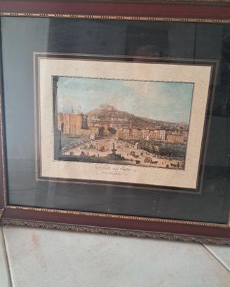quadro  paesaggio napoli
