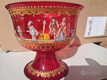 coppa murano finemente decorata