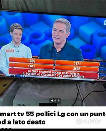 Tv Lg 55 pollici con punto led e 2 striche invisib