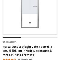 porta doccia pieghevole