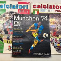3 Album calciatori panini - 74 - 1974/75 - 1976/77