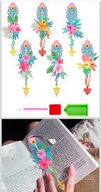 Set 4 segnalibri con diamanti 5D – nuovi, perfetti