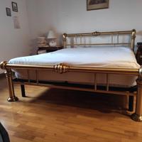 LETTO MATRIMONIALE IN OTTONE