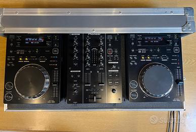 Console DJ Pioneer: 2 CDJ 350+DJM 350+Flight Case