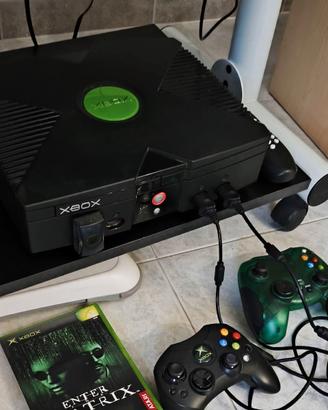Xbox Classic + HALO +2 Giochi +2 Gamepad + DVD Kit