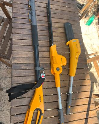 TAGLIASIEPI E POTATORE  A BATTERIA TELESCOPICO