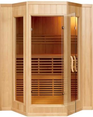 Sauna finlandese  4 posti Hemlock SN081