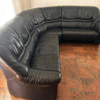 Divano angolare pelle