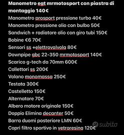 Ricambi Abarth grande punto