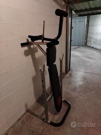 Panca richiudibile per allenamento (con manubri, d