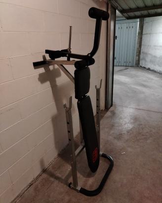 Panca richiudibile per allenamento (con manubri, d