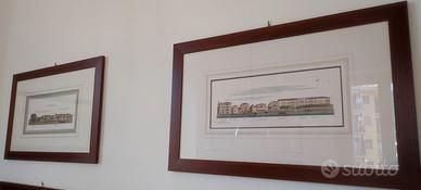 Serie di 12 quadri con stampe antiche Canal Grande