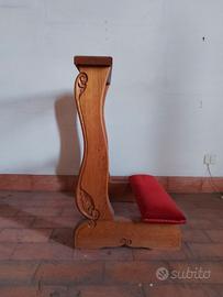 Inginocchiatoio legno da camera o chiesa