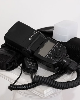 Canon flash 580EX II + cavo OC-E3 + Canon CP-E4N