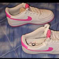 Nike air force 1 ragazza BIANCHE E ROSA