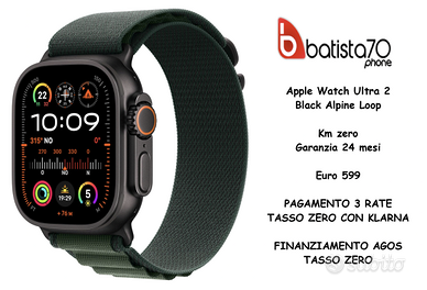Apple Watch Ultra 2 Black cinturino alpine loop