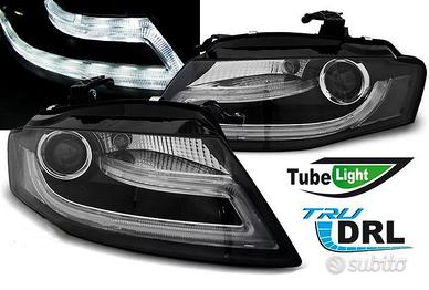 FANALI ANTERIORI TUBE LED AUDI A4 B8 alogeni H7