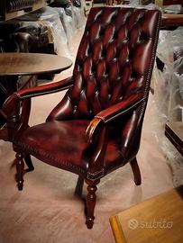 Poltrona Chesterfield originale inglese