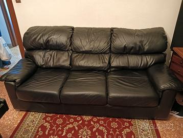 Divano pelle 3 posti