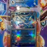 Carta pokemon vaporeon reverse graad 8,5