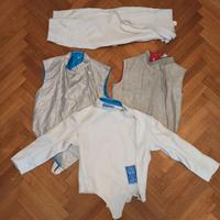 Tuta da scherma Negrini 48 Fencing Line 4 pezzi