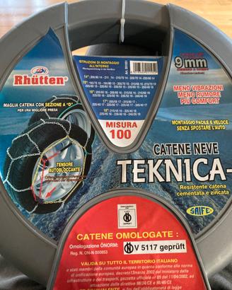 Catene Neve Teknica Rhütten misura 100
