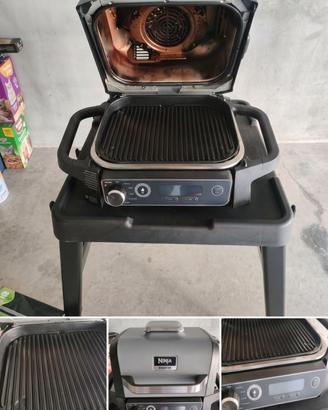 Barbecue Elettrico Ninja Woodfire + Supporto