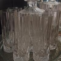 bottiglia per whisky con 6 bicchieri lunghi RCR