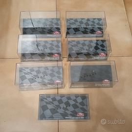 1/43 Lotto di 7 teche Rallye Montecarlo