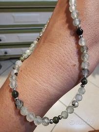 Collana in Prehnite e Giada