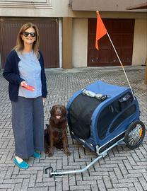 Rimorchio per bicicletta per cane