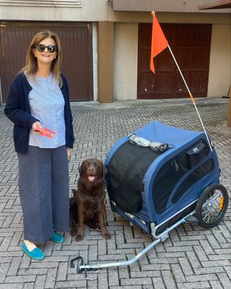 Rimorchio per bicicletta per cane