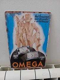 Targa Vintage style Omega in Alluminio